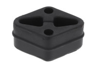 Rubber strip, exhaust system