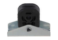 Rubber strip, exhaust system