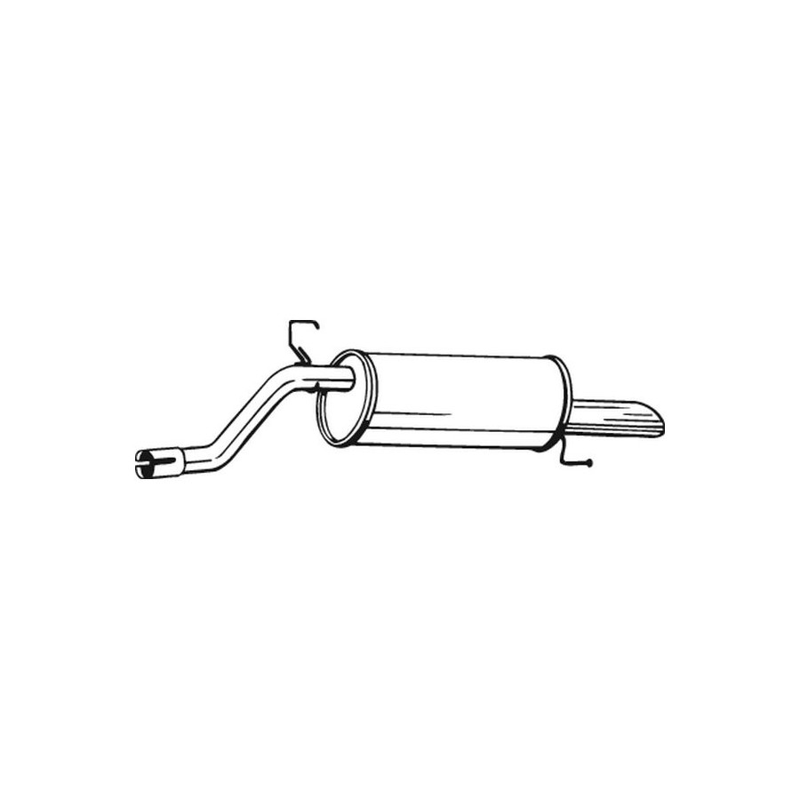 End Silencer 185 313 Bosal Winparts Co Uk Exhaust Backbox