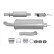 End silencer - Easy2Fit Kit - Set with mounting parts, Thumbnail 2