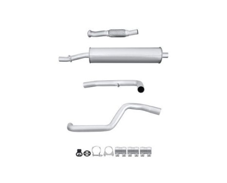 End silencer - Easy2Fit Kit - Set with mounting parts, Image 2