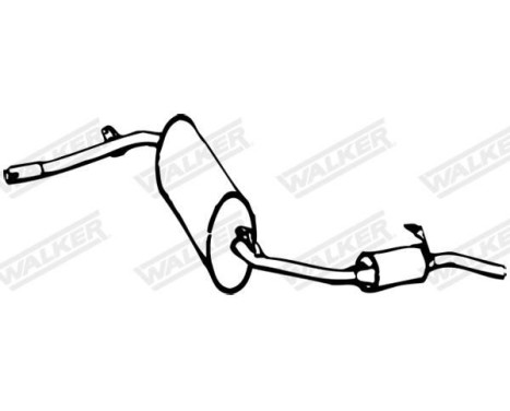Exhaust backbox / end silencer 01260 Walker, Image 7