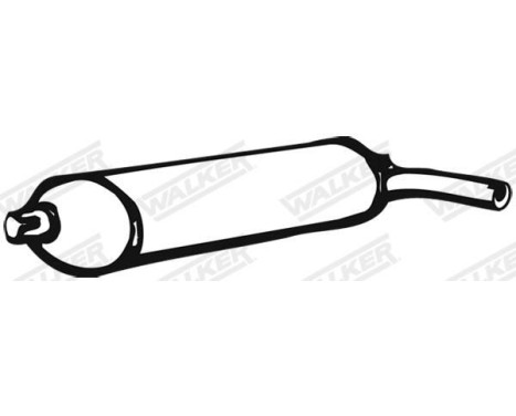 Exhaust backbox / end silencer 01677 Walker, Image 2