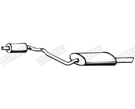 Exhaust backbox / end silencer 02694 Walker, Image 3
