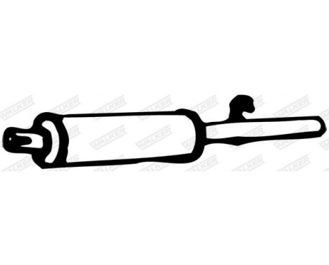 Exhaust backbox / end silencer 04970 Walker, Image 9