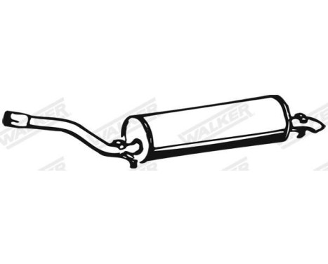 Exhaust backbox / end silencer 05071 Walker, Image 2