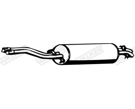 Exhaust backbox / end silencer 05197 Walker, Image 3