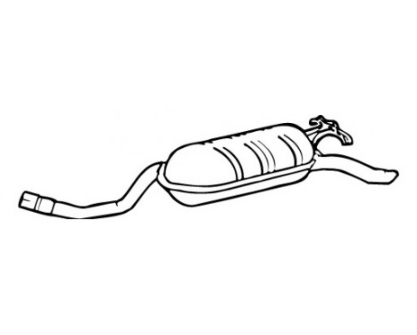 Exhaust backbox / end silencer 05425 Walker