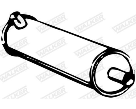 Exhaust backbox / end silencer 06625 Walker, Image 3