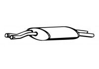Exhaust backbox / end silencer 09227 Walker