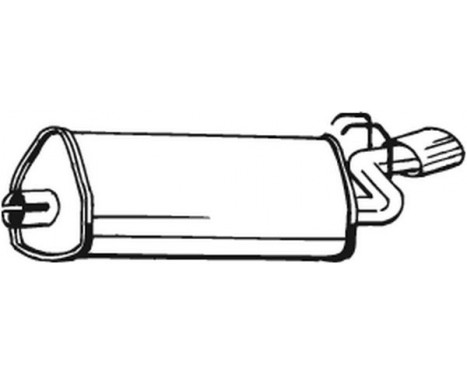 Exhaust backbox / end silencer 100-157 Bosal, Image 2