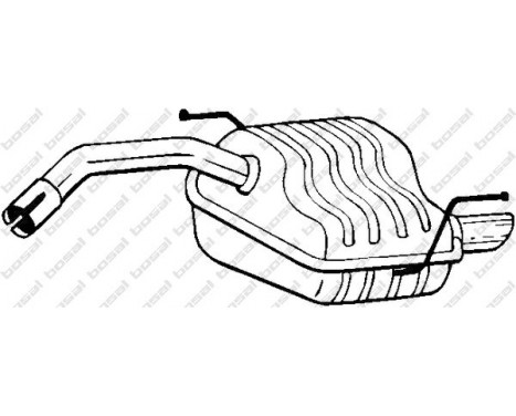 Exhaust backbox / end silencer 100-171 Bosal