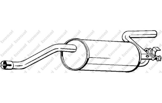 Exhaust backbox / end silencer 100-477 Bosal, Image 2