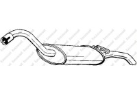 Exhaust backbox / end silencer 105-021 Bosal
