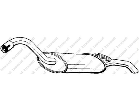 Exhaust backbox / end silencer 105-021 Bosal