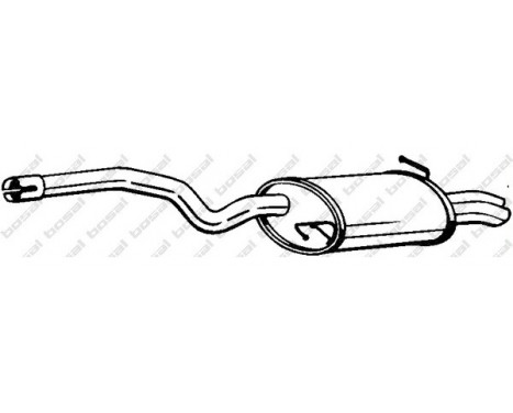Exhaust backbox / end silencer 105-209 Bosal