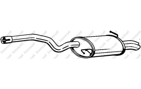 Exhaust backbox / end silencer 105-221 Bosal