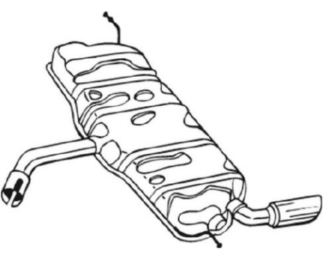 Exhaust backbox / end silencer 105-503 Bosal, Image 2