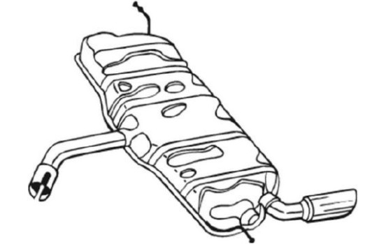 Exhaust backbox / end silencer 105-503 Bosal, Image 2