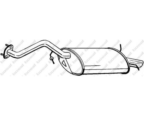Exhaust backbox / end silencer 115-157 Bosal