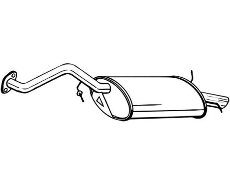 Exhaust backbox / end silencer 115-157 Bosal, Image 2