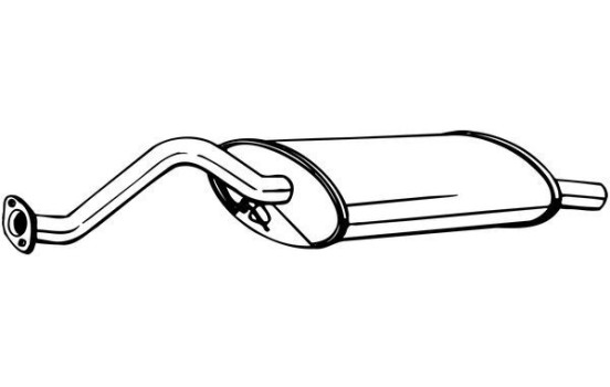 Exhaust backbox / end silencer 115-311 Bosal