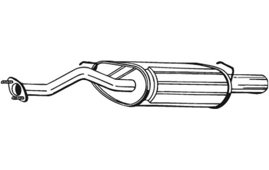 Exhaust backbox / end silencer 115-327 Bosal, Image 2