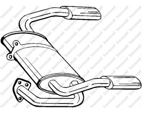 Exhaust backbox / end silencer 115-335 Bosal, Image 2