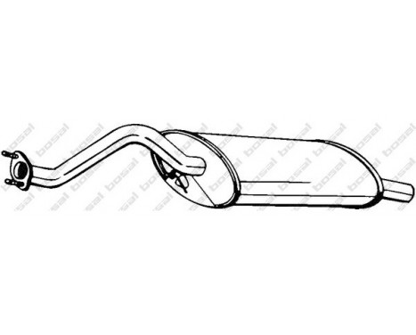 Exhaust backbox / end silencer 115-505 Bosal