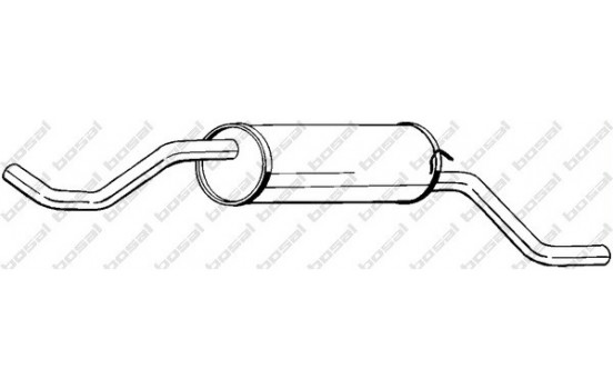 Exhaust backbox / end silencer 115-663 Bosal