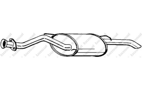 Exhaust backbox / end silencer 115-765 Bosal