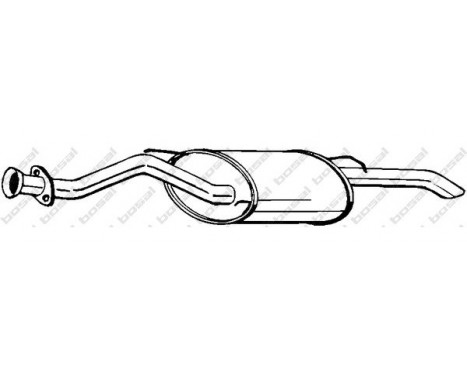 Exhaust backbox / end silencer 115-805 Bosal