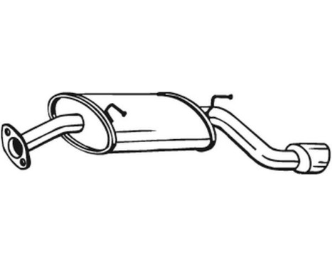 Exhaust backbox / end silencer 128-003 Bosal, Image 2