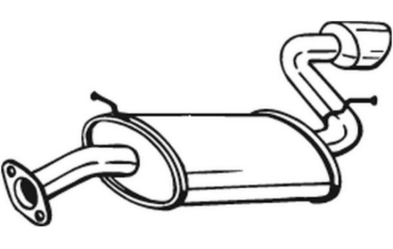 Exhaust backbox / end silencer 128-005 Bosal