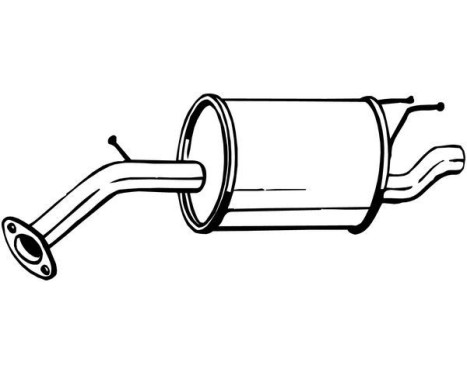 Exhaust backbox / end silencer 128-023 Bosal