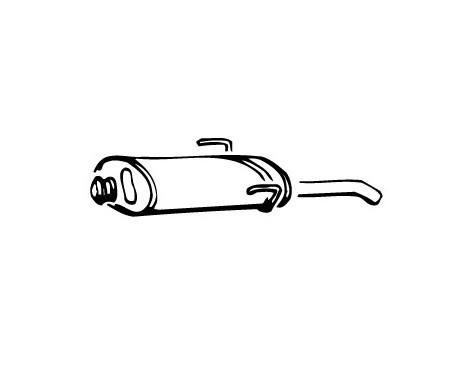 Exhaust backbox / end silencer 13224 Walker