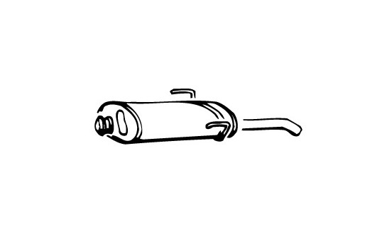 Exhaust backbox / end silencer 13224 Walker