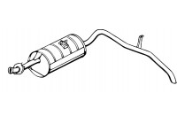 Exhaust backbox / end silencer 13296 Walker