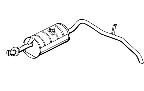 Exhaust backbox / end silencer 13296 Walker