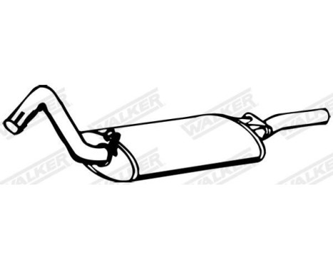 Exhaust backbox / end silencer 13379 Walker, Image 3