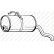 Exhaust backbox / end silencer 135-001 Bosal