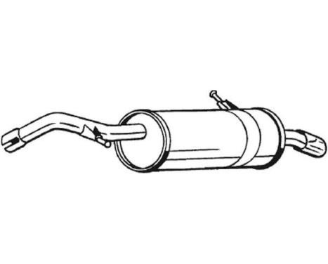 Exhaust backbox / end silencer 135-043 Bosal, Image 2