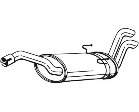 Exhaust backbox / end silencer 135-063 Bosal, Image 2