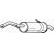 Exhaust backbox / end silencer 135-065 Bosal