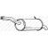 Exhaust backbox / end silencer 135-079 Bosal