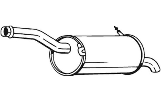 Exhaust backbox / end silencer 135-079 Bosal, Image 2