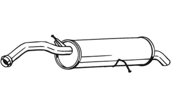 Exhaust backbox / end silencer 135-093 Bosal