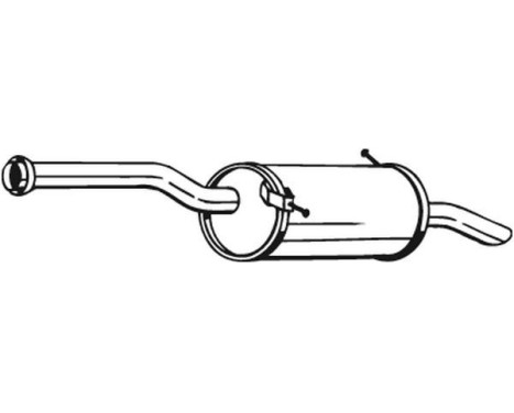 Exhaust backbox / end silencer 135-101 Bosal