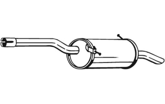Exhaust backbox / end silencer 135-103 Bosal