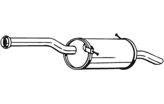 Exhaust backbox / end silencer 135-121 Bosal